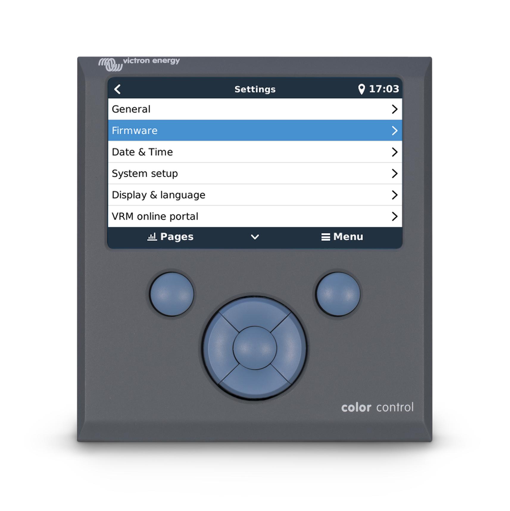 Color Control GX screen - settings thumbnail