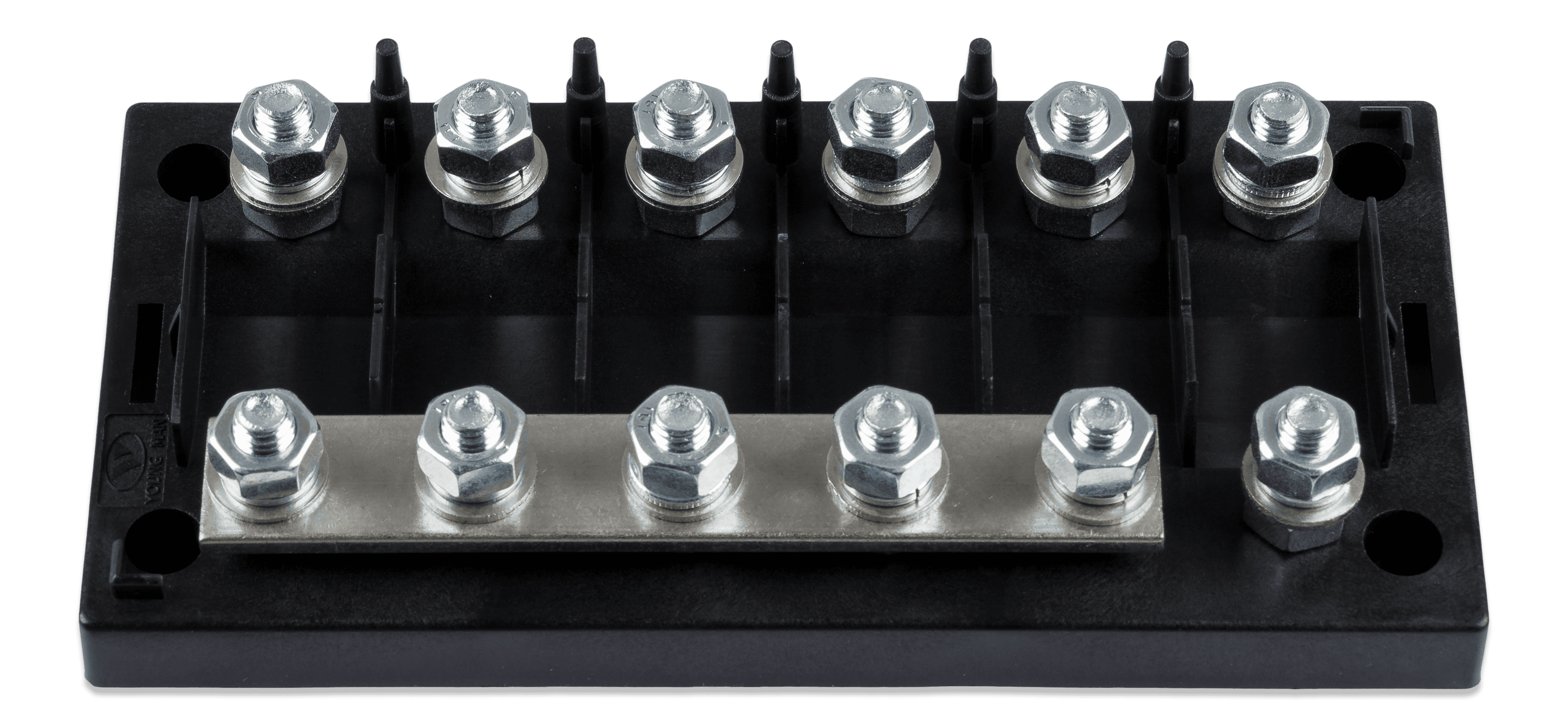 Fuse holder 6-way for MEGA-fuse (front-angle) thumbnail