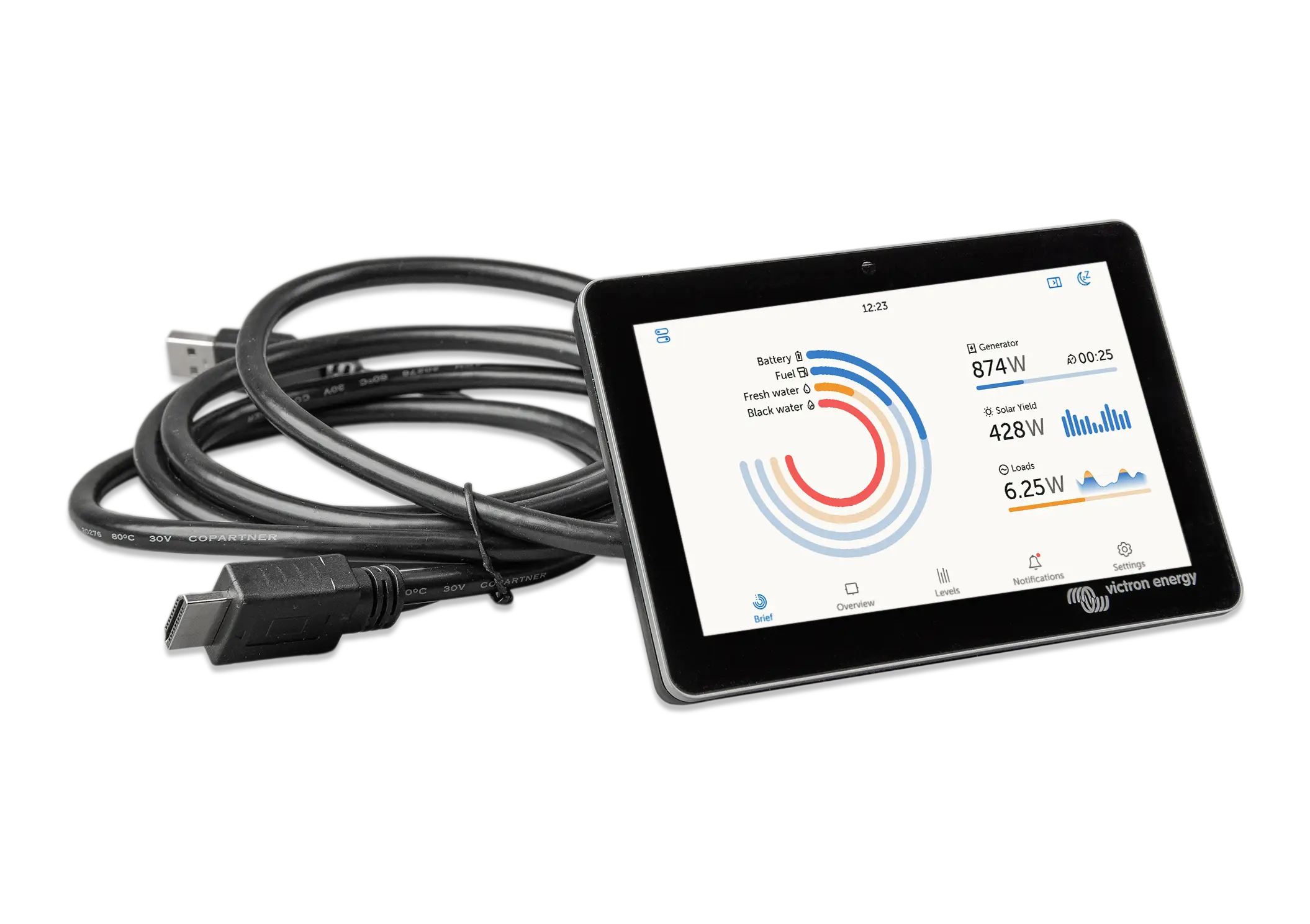 GX Touch 50 (front with cable_screen) thumbnail