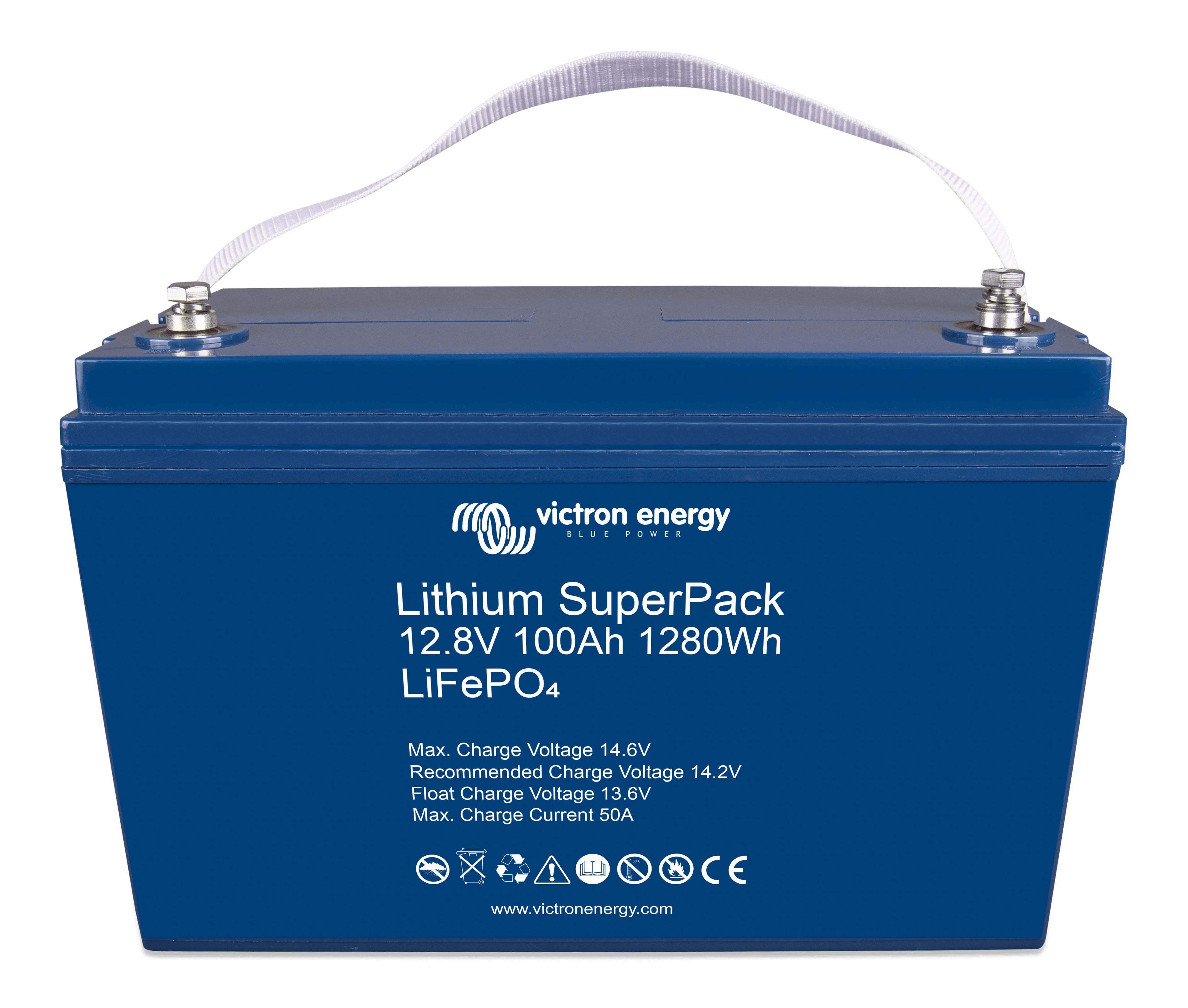 Lithium SuperPack 12,8V 100Ah 1280Wh (front-angle) thumbnail