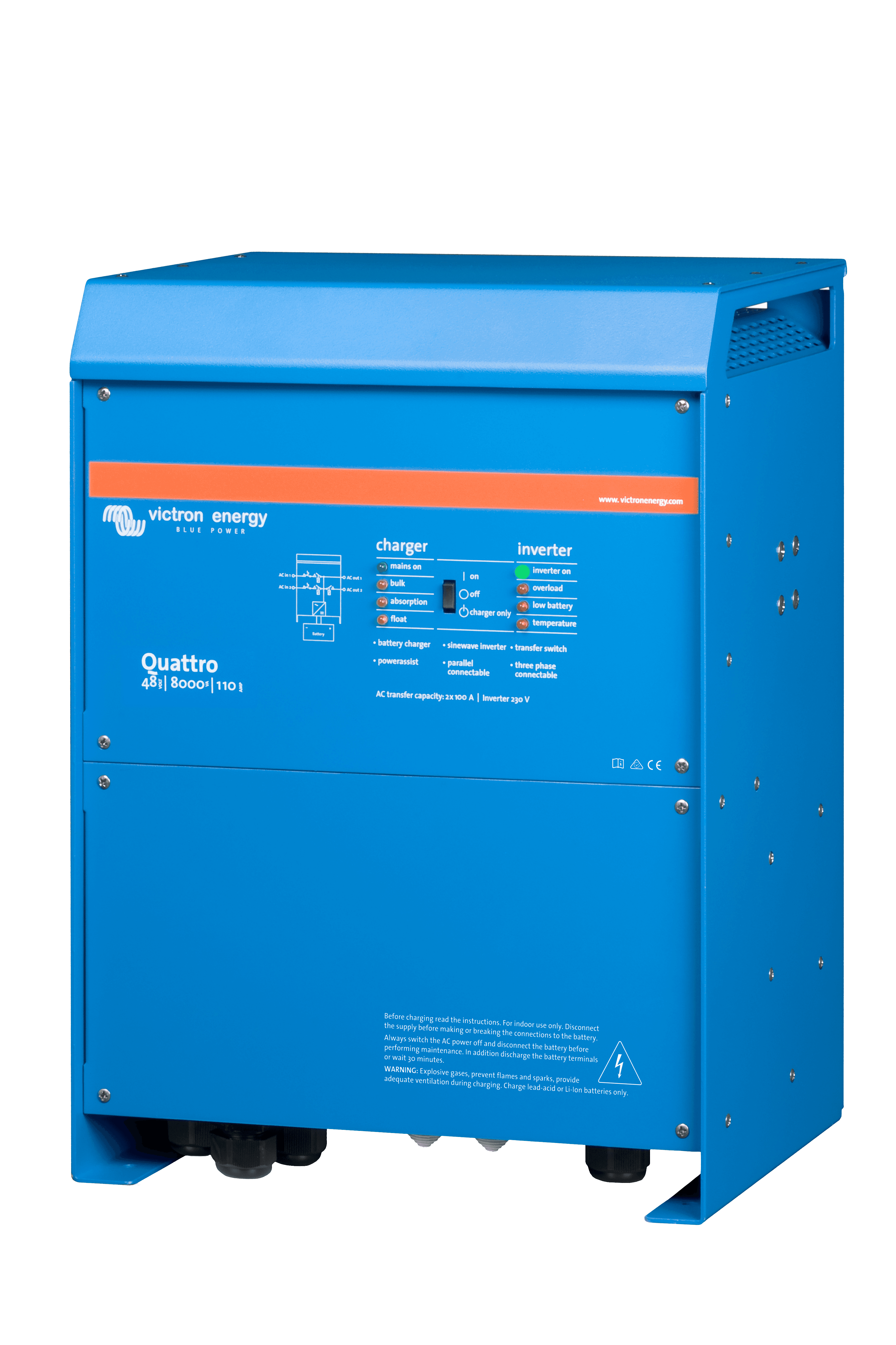 Quattro 48V 8000VA 110A 230V (left) thumbnail
